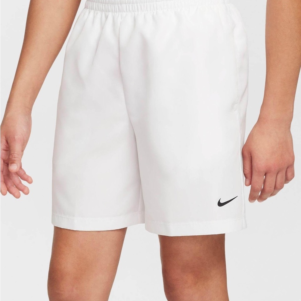YOUTH Nike White Dri-Fit Training Shorts